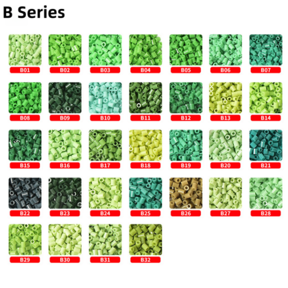 Meltbeads Series B fuse beads refill pack in 10g and 50g bags