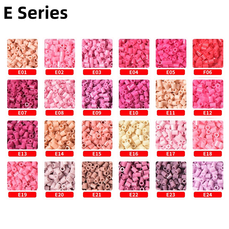 Meltbeads Series E fuse beads refill pack in 10g and 50g bags