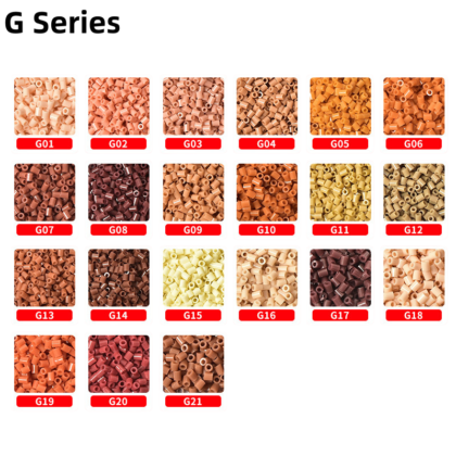 Meltbeads Series G fuse beads refill pack in 10g and 50g bags