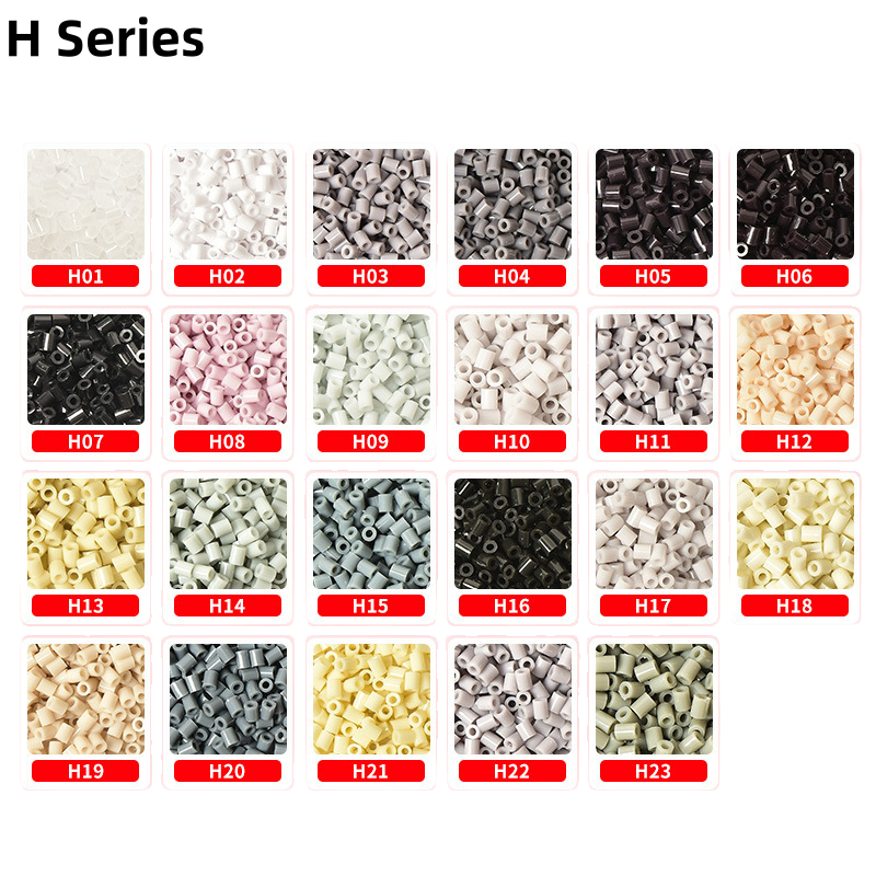 Meltbeads Series H fuse beads refill pack in 10g and 50g bags