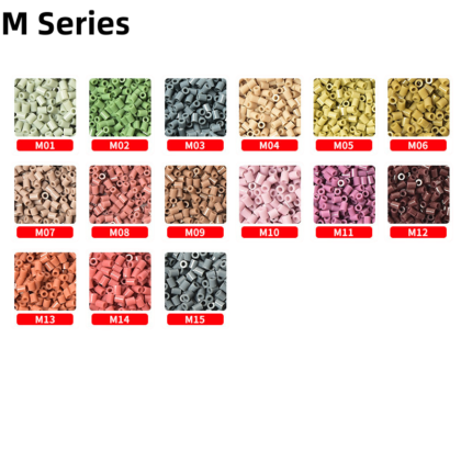 Meltbeads Series M fuse beads refill pack in 10g and 50g bags